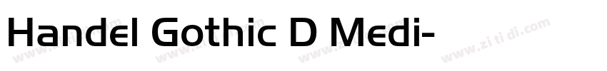 Handel Gothic D Medi字体转换